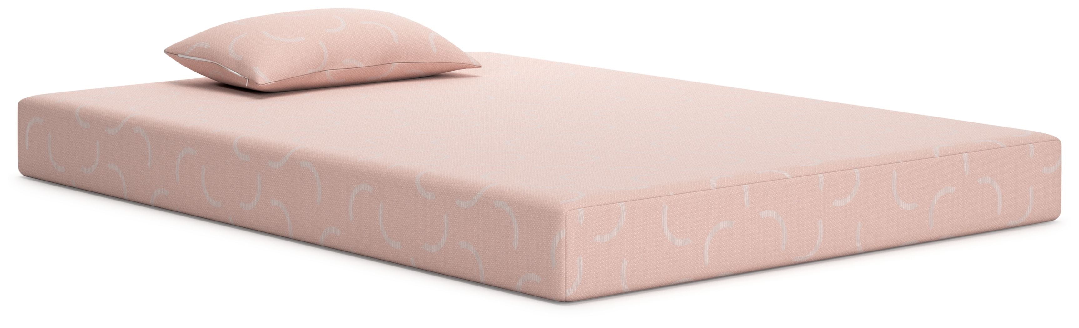 Kids Memory Foam Mattress and Pillow Set - Coral