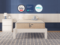 Kids Natural Mattress - Flippable, Hypoallergenic Design