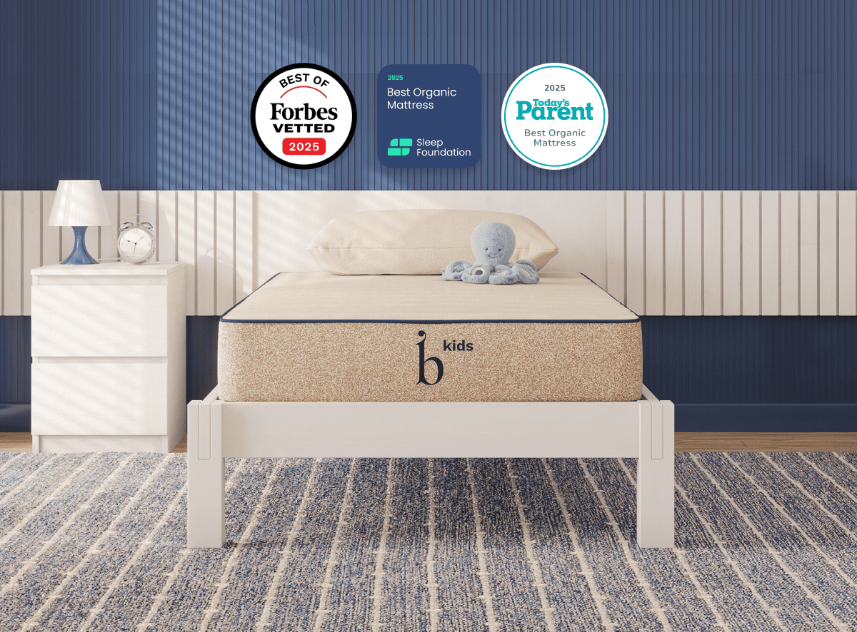 Kids Natural Mattress - Flippable, Hypoallergenic Design