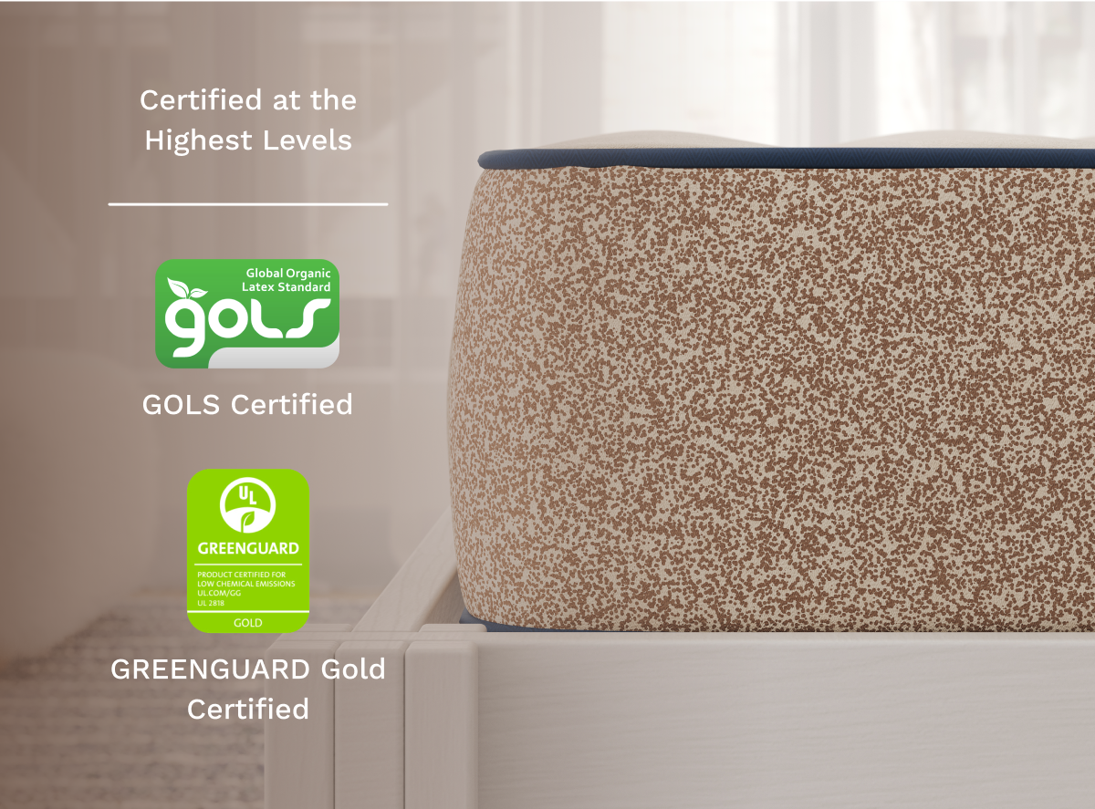 Kids Natural Mattress - Flippable, Hypoallergenic Design