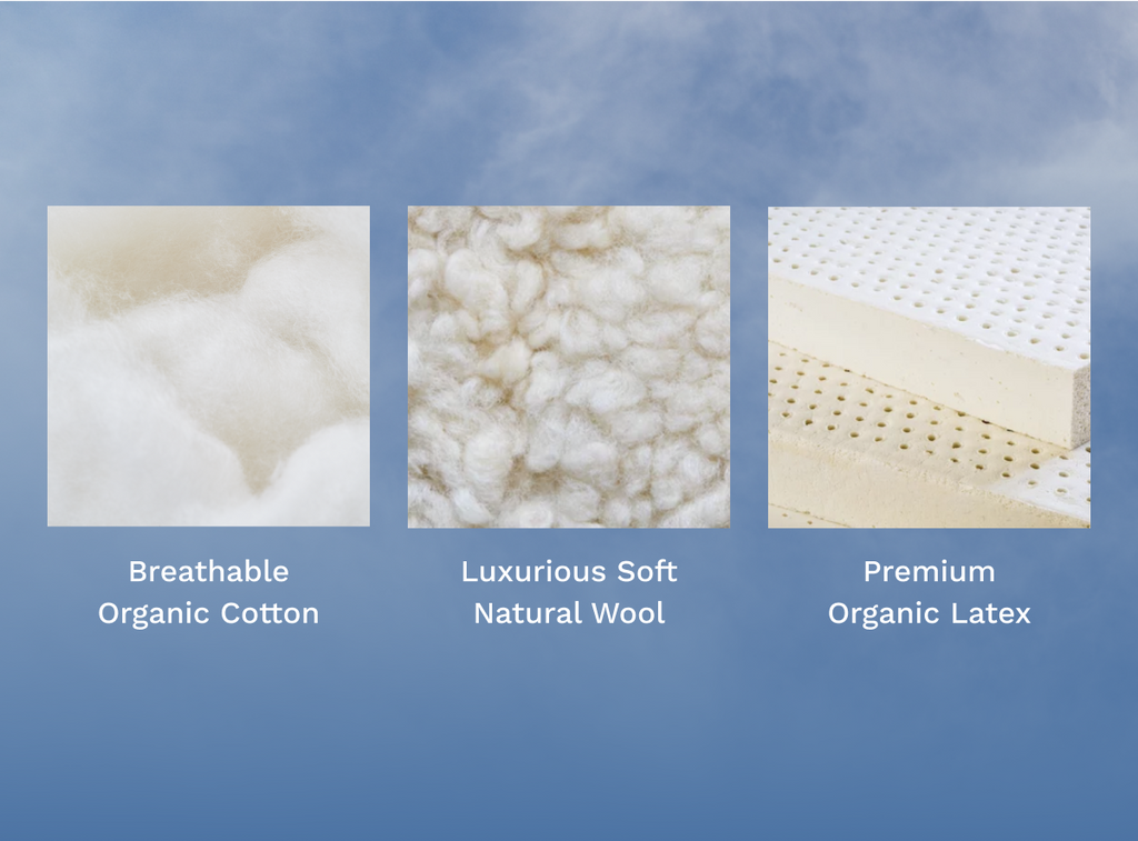 Kids Natural Mattress - Flippable, Hypoallergenic Design