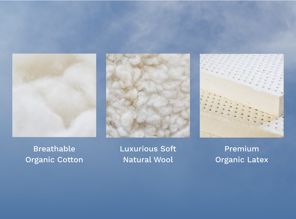 Kids Natural Mattress - Flippable, Hypoallergenic Design