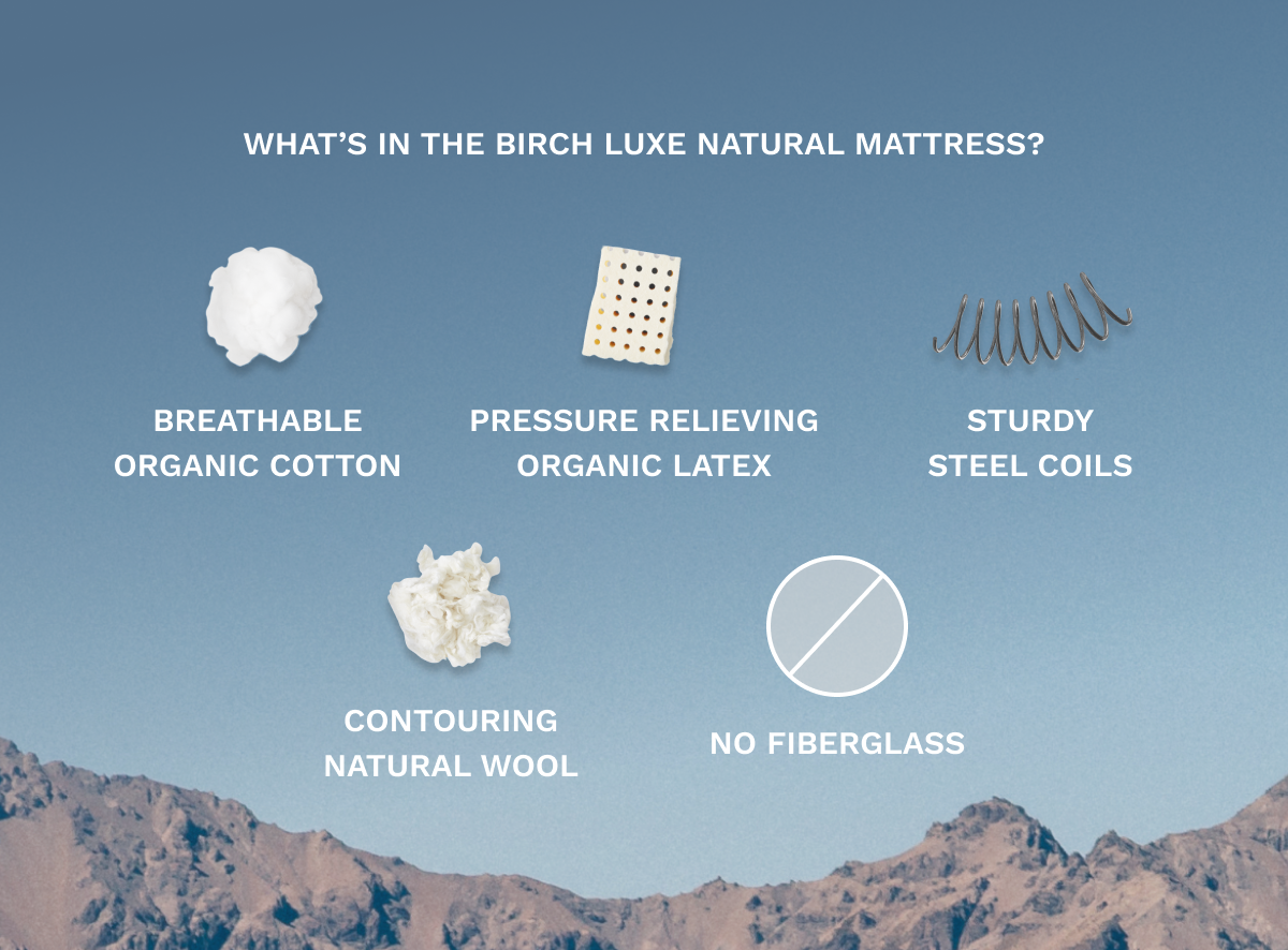 Luxe Natural Mattress - Plush Pillow Top & Organic Latex