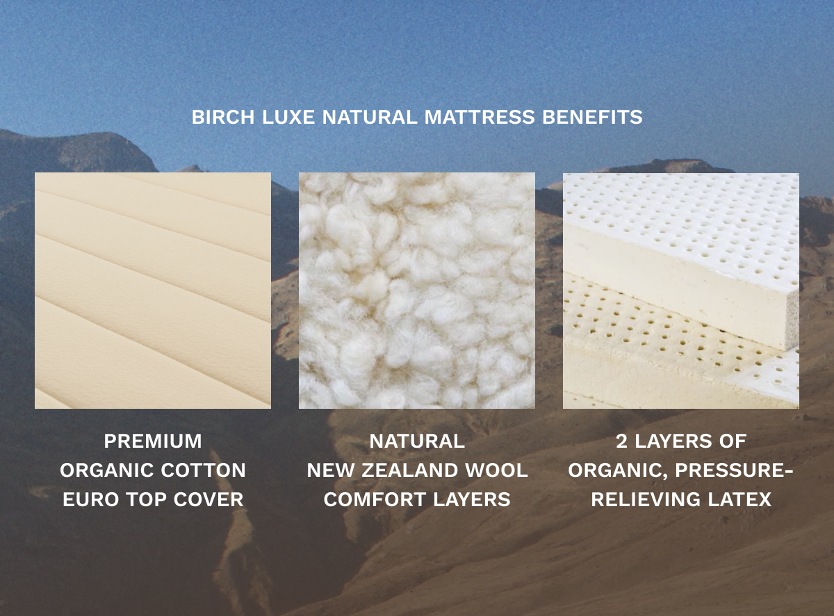 Luxe Natural Mattress - Plush Pillow Top & Organic Latex