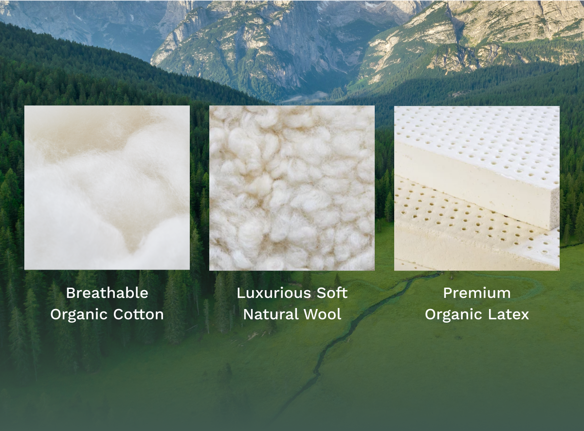 Natural Mattress with Organic Latex & Natural Wool