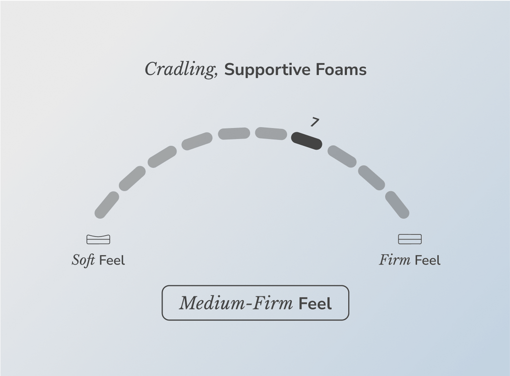 Plus Size Hybrid Mattress - Medium Firm, High Density Foam