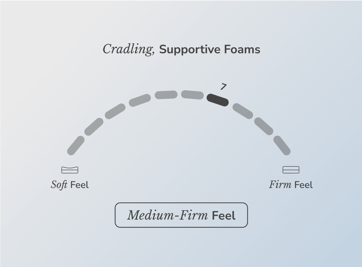 Plus Size Hybrid Mattress - Medium Firm, High Density Foam
