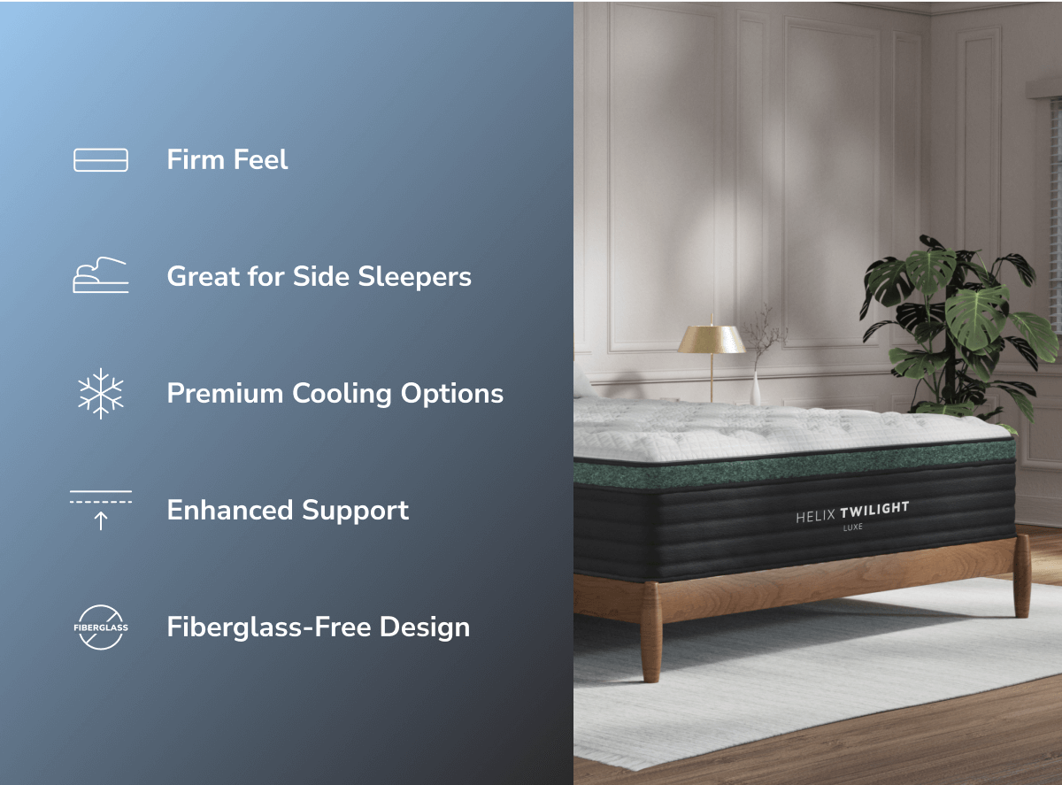 Firm Feel Side Sleeper Luxe Hybrid Mattress - Memory Foam Relief