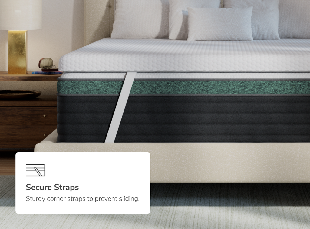 Dual Comfort Mattress Topper with Cooling Cover