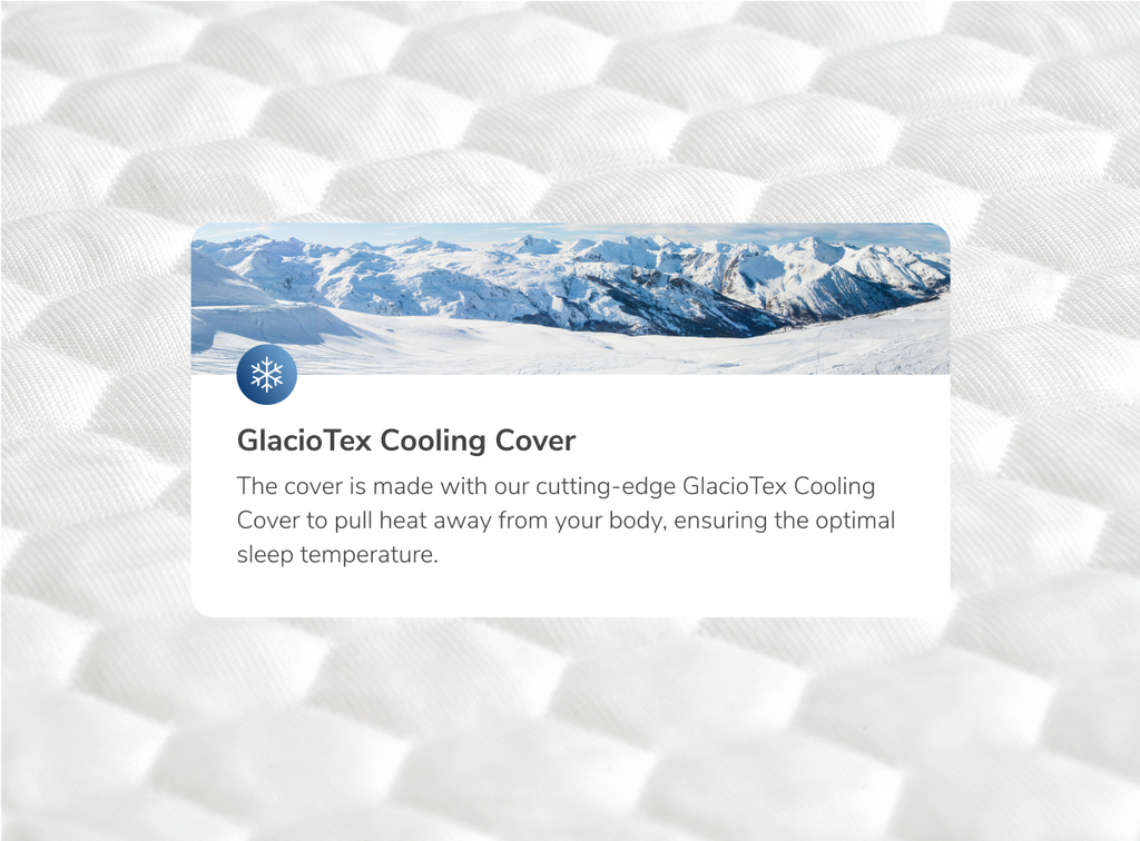 Back Support Mattress Topper with Cooling Cover