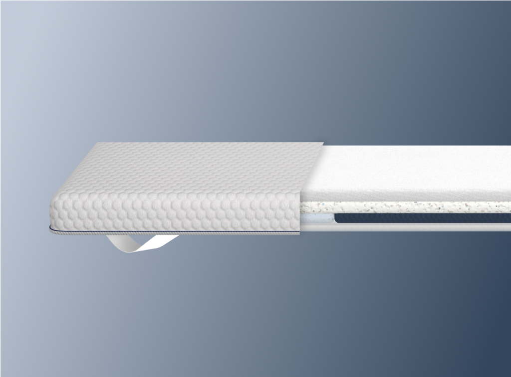 Back Support Mattress Topper with Cooling Cover