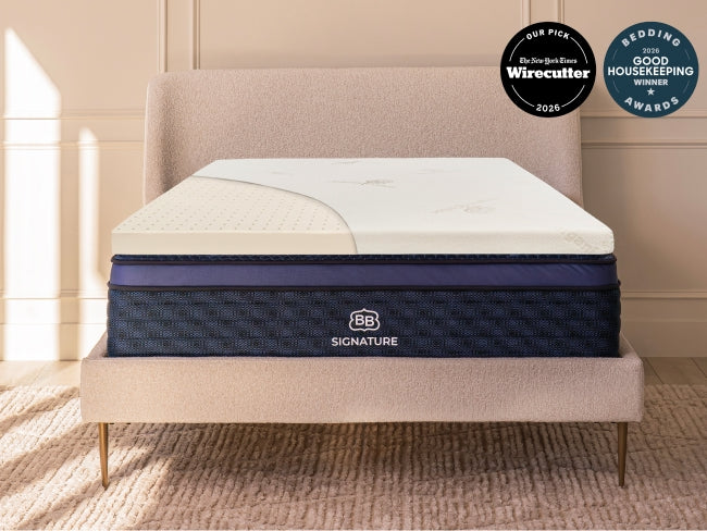 Plush Latex Mattress Topper with Cooling Support