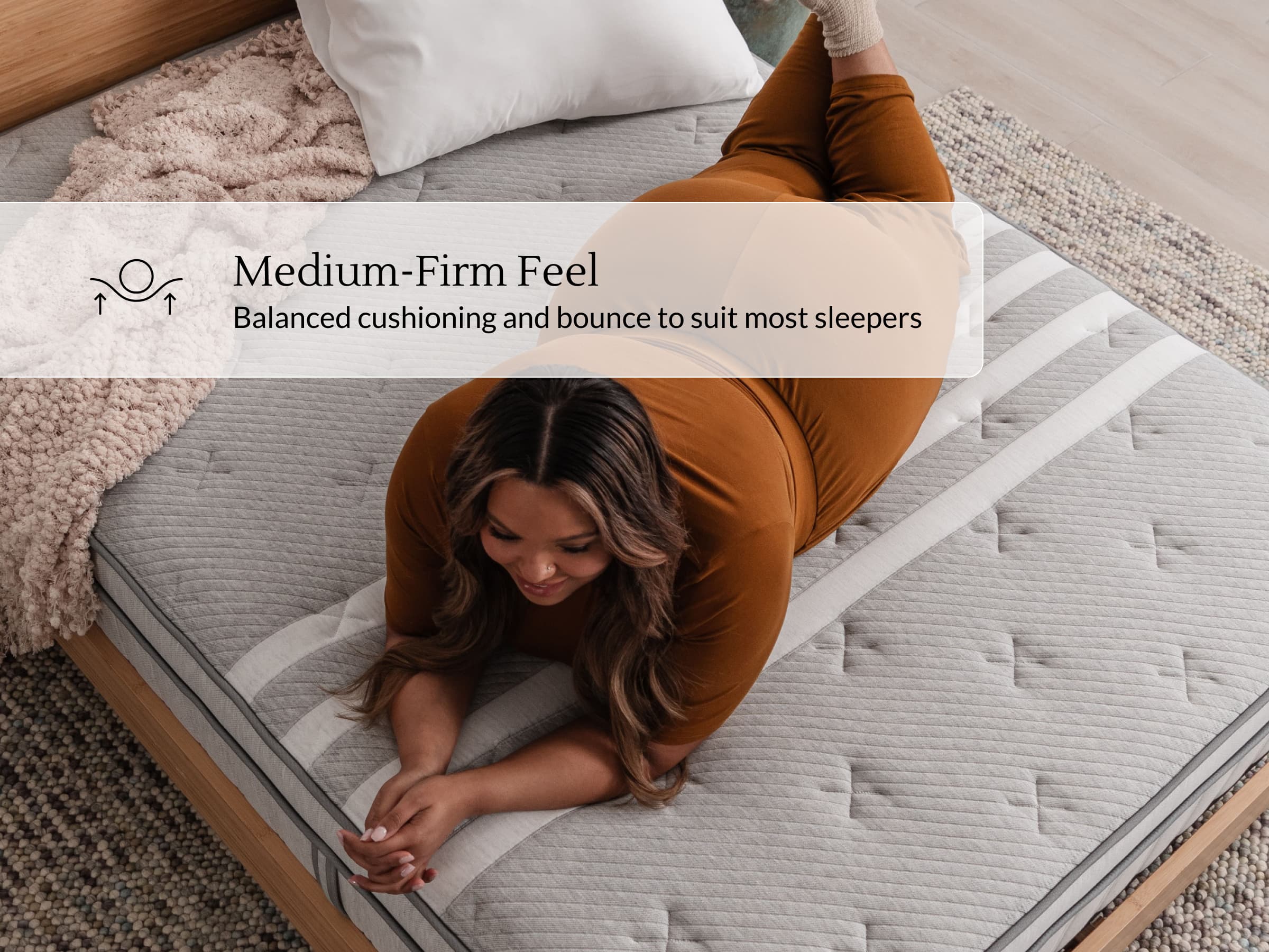 Plus Size Hybrid Mattress - Heavy Duty Support & Cushioning
